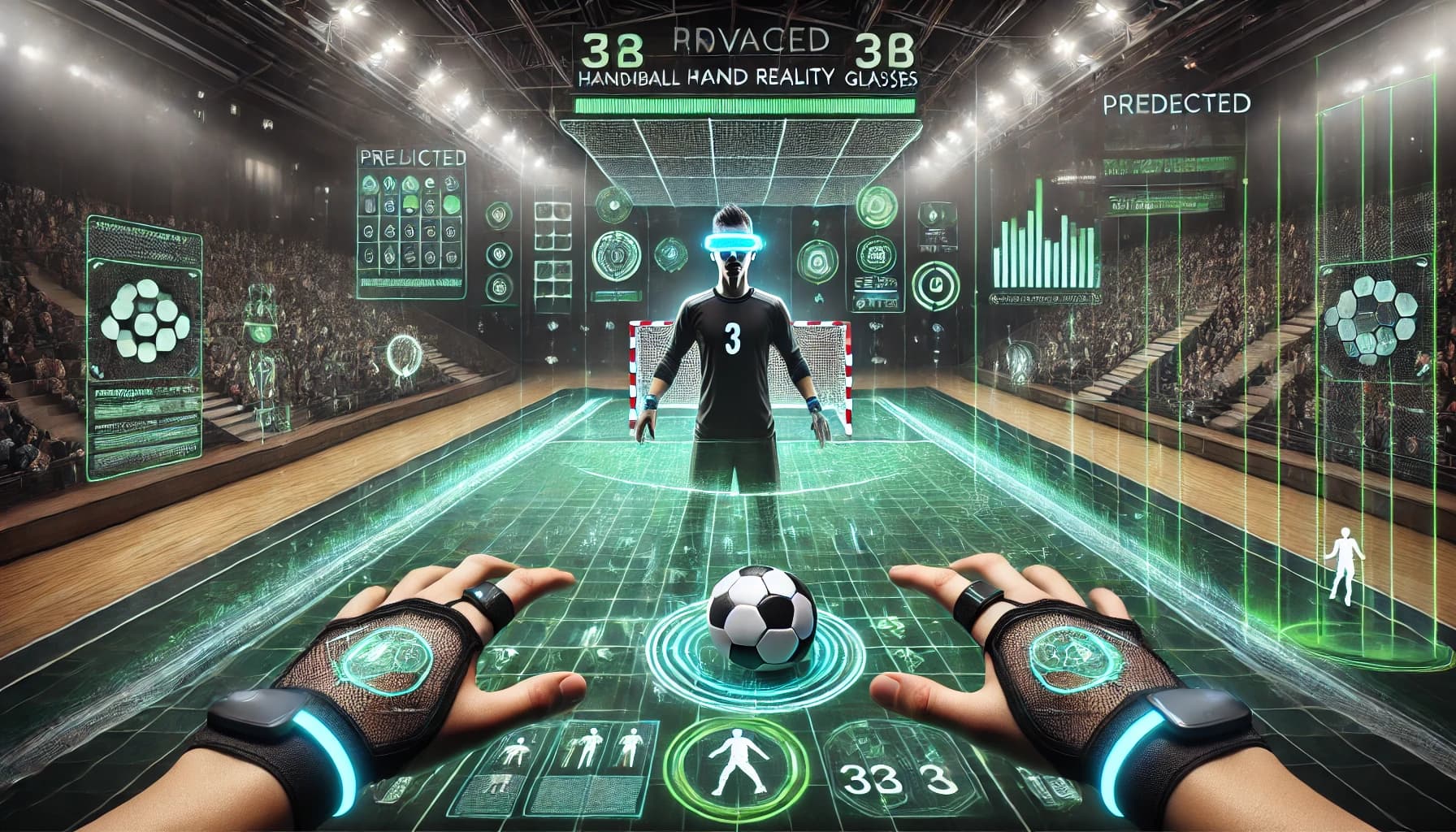 Baggrundsbillede - hold der spiller håndbold